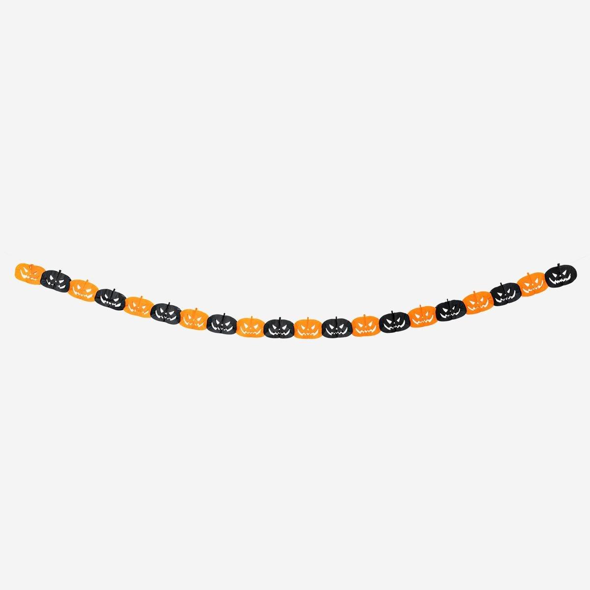 Multicolour Pumpkin Paper Garland - 300 Cm