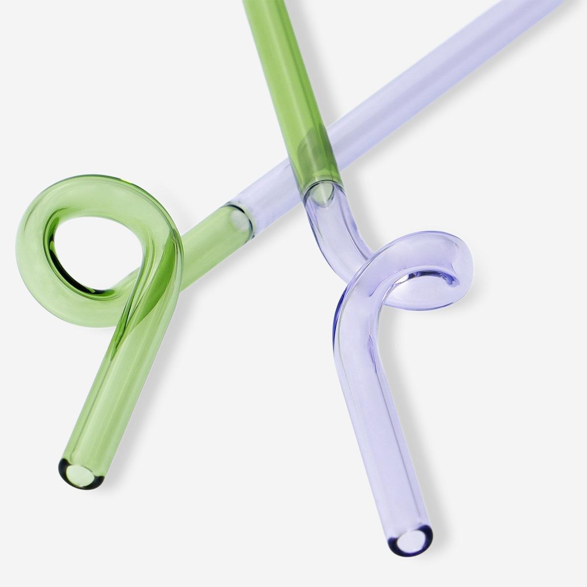 Multicolour silly straws. 4 pcs