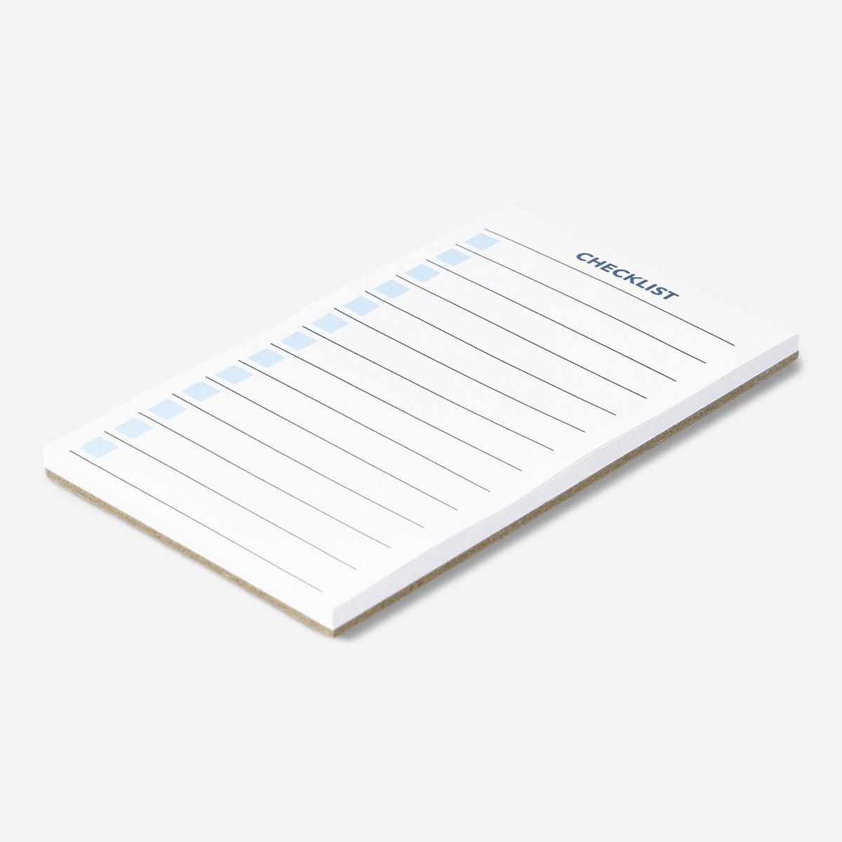 White magnetic checklist