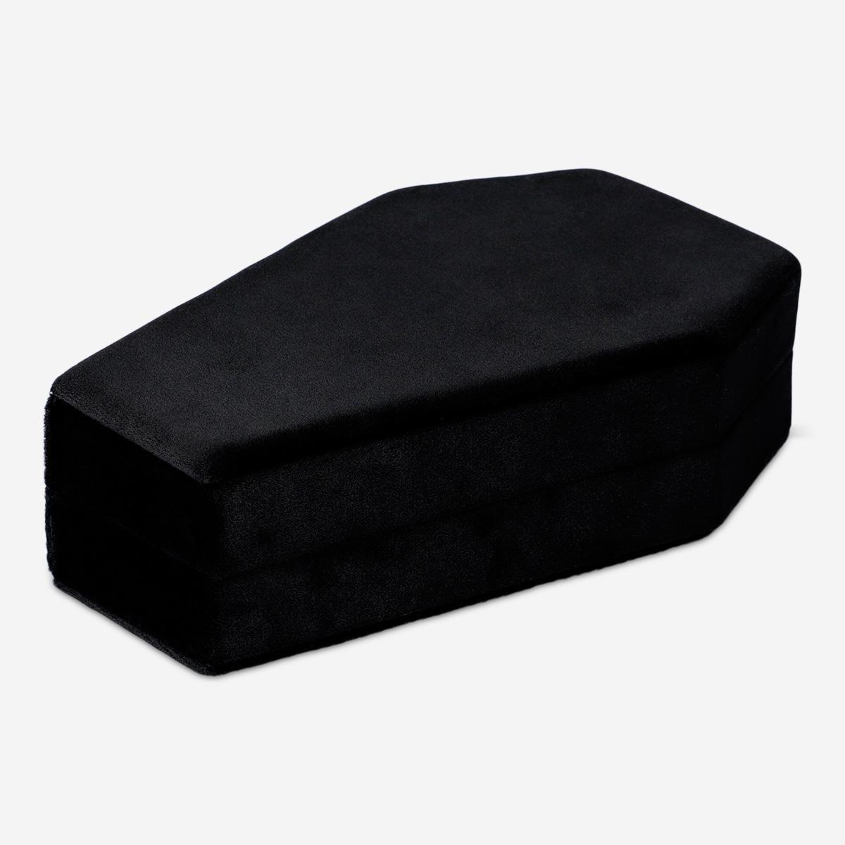 BLACK      Black coffin jewellery storage