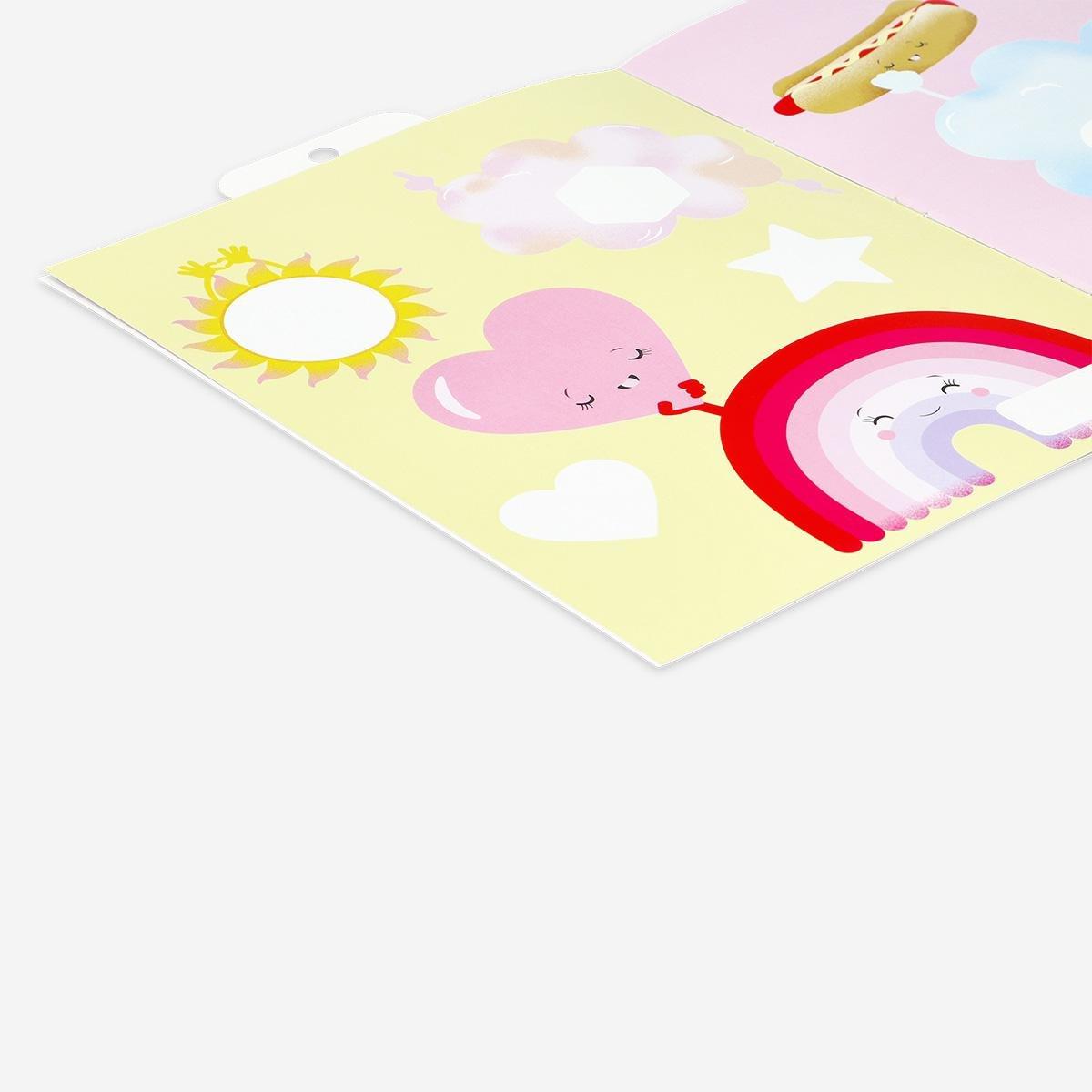 Multicolour sticker book