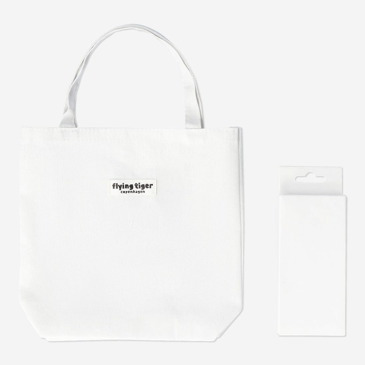 Multicolour colour-your-own small tote bag