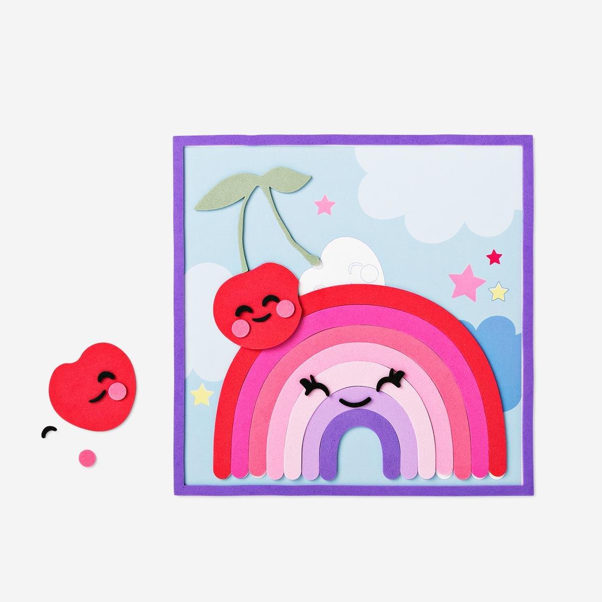 Multicolour make your own rainbow card