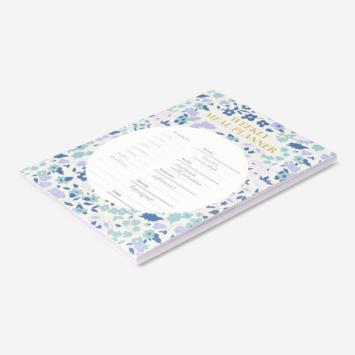 Multicolour floral meal planner. a5