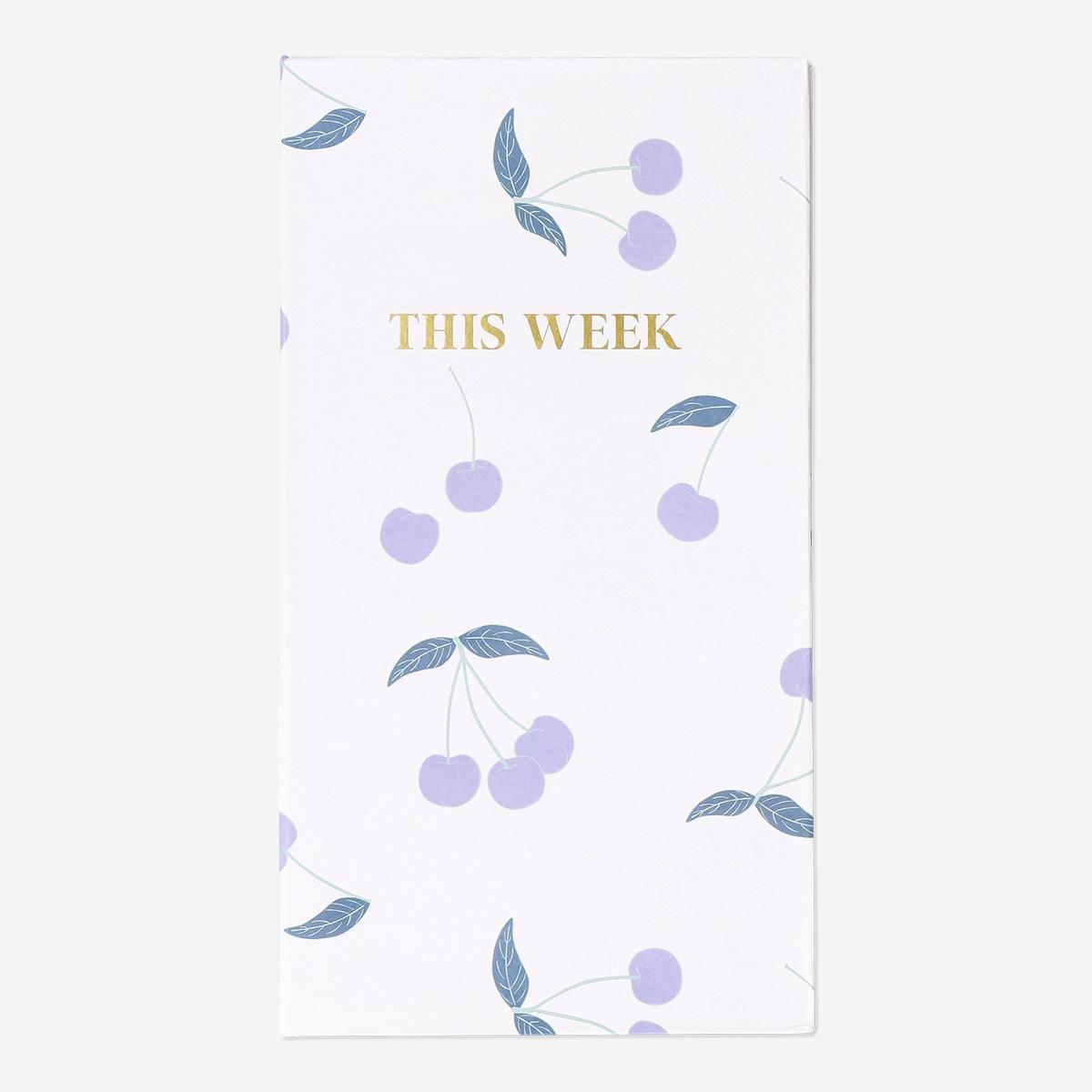 Multicolour cherry planner pads