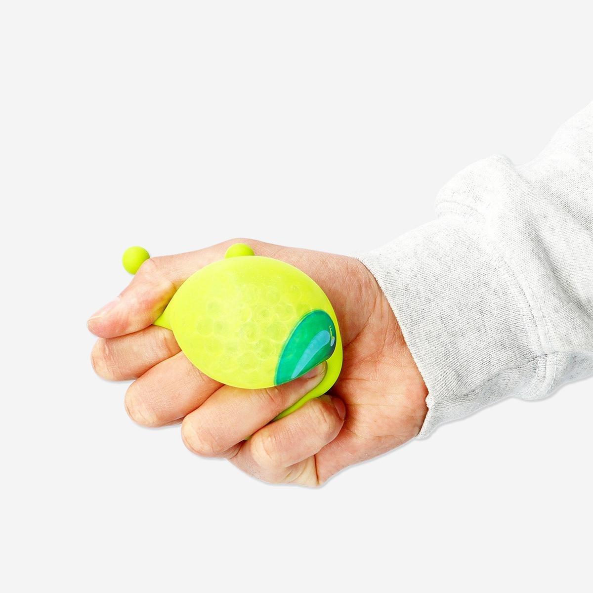 Yellow alien fidget toy