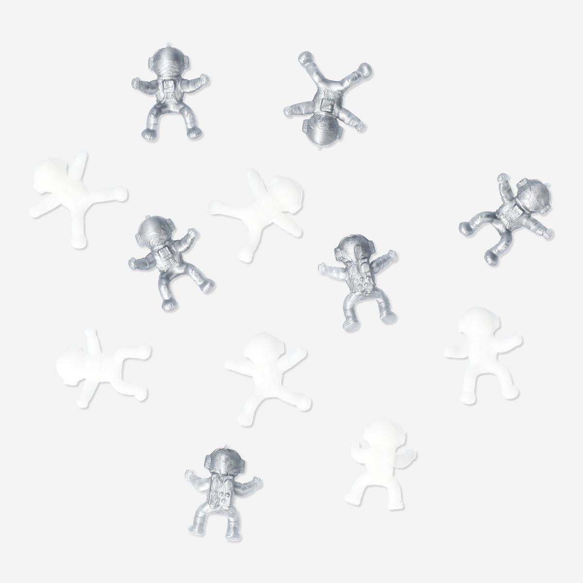 Multicolour sticky astronauts. 12 pcs