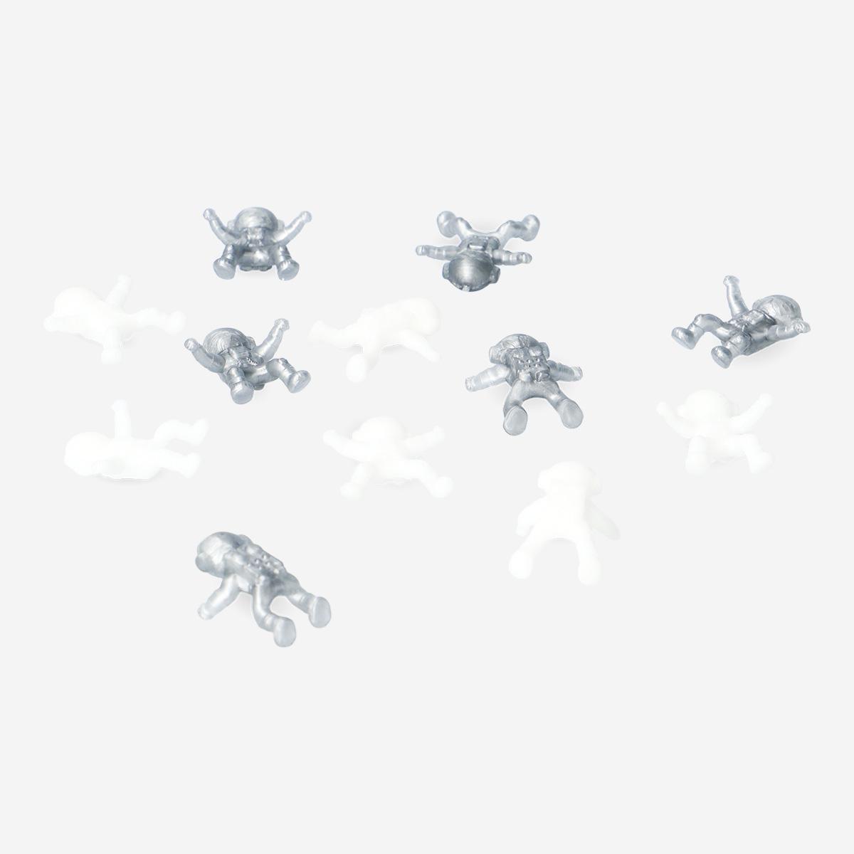 Multicolour sticky astronauts. 12 pcs