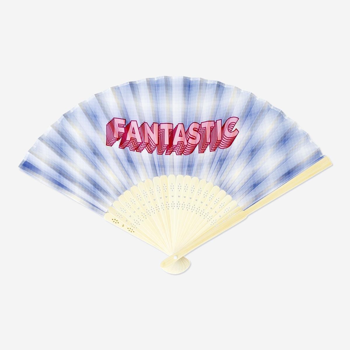 Multicolour foldable fan
