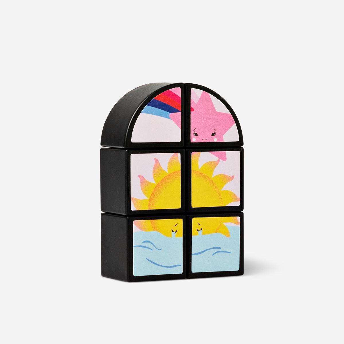 Multicolour easy iq puzzle