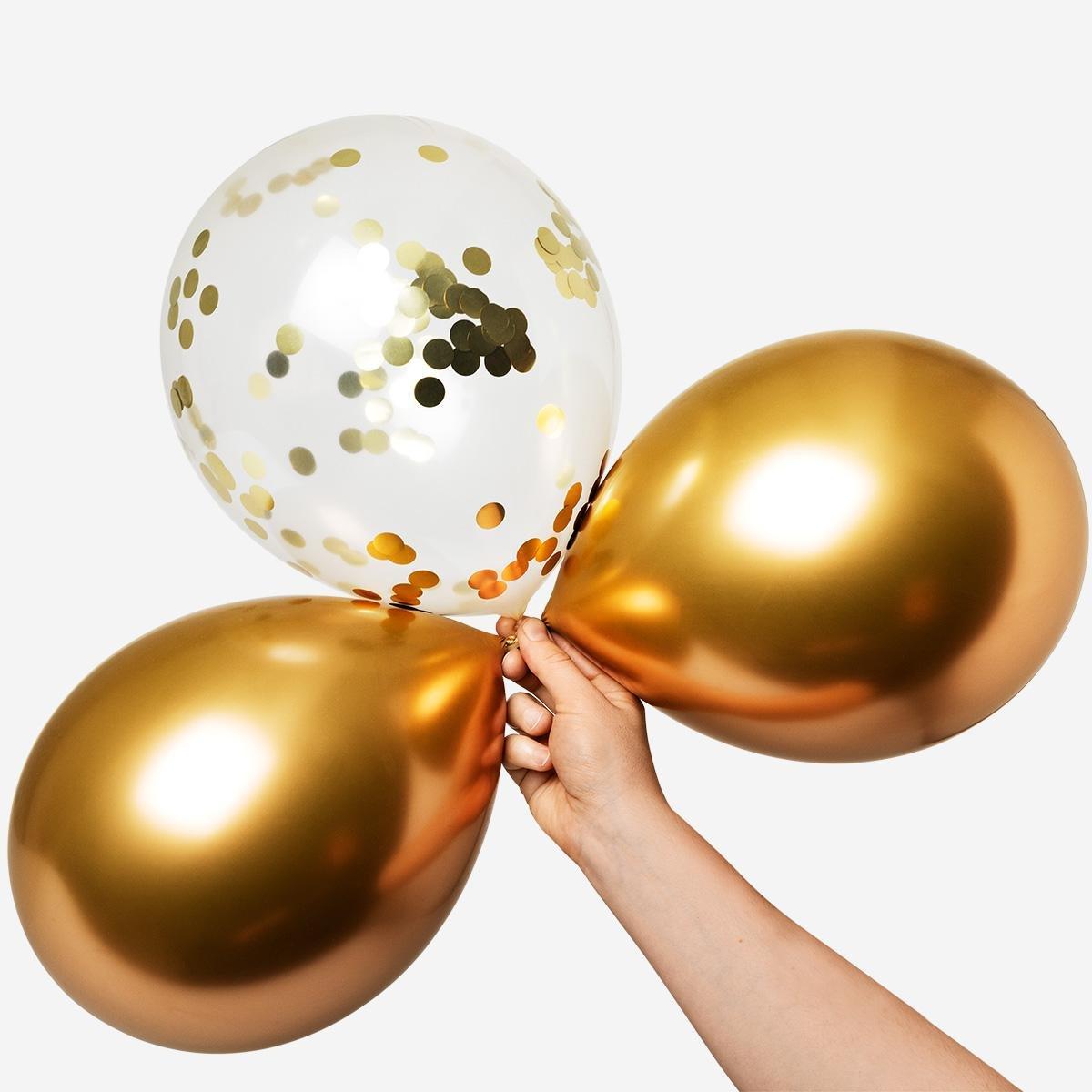 Multicolour Metallic Balloons . 6 Pcs