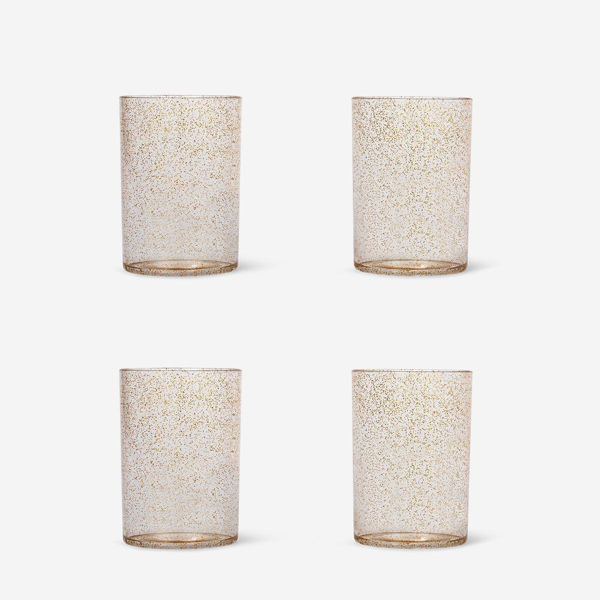 Gold Large Cups . 4 Pcs