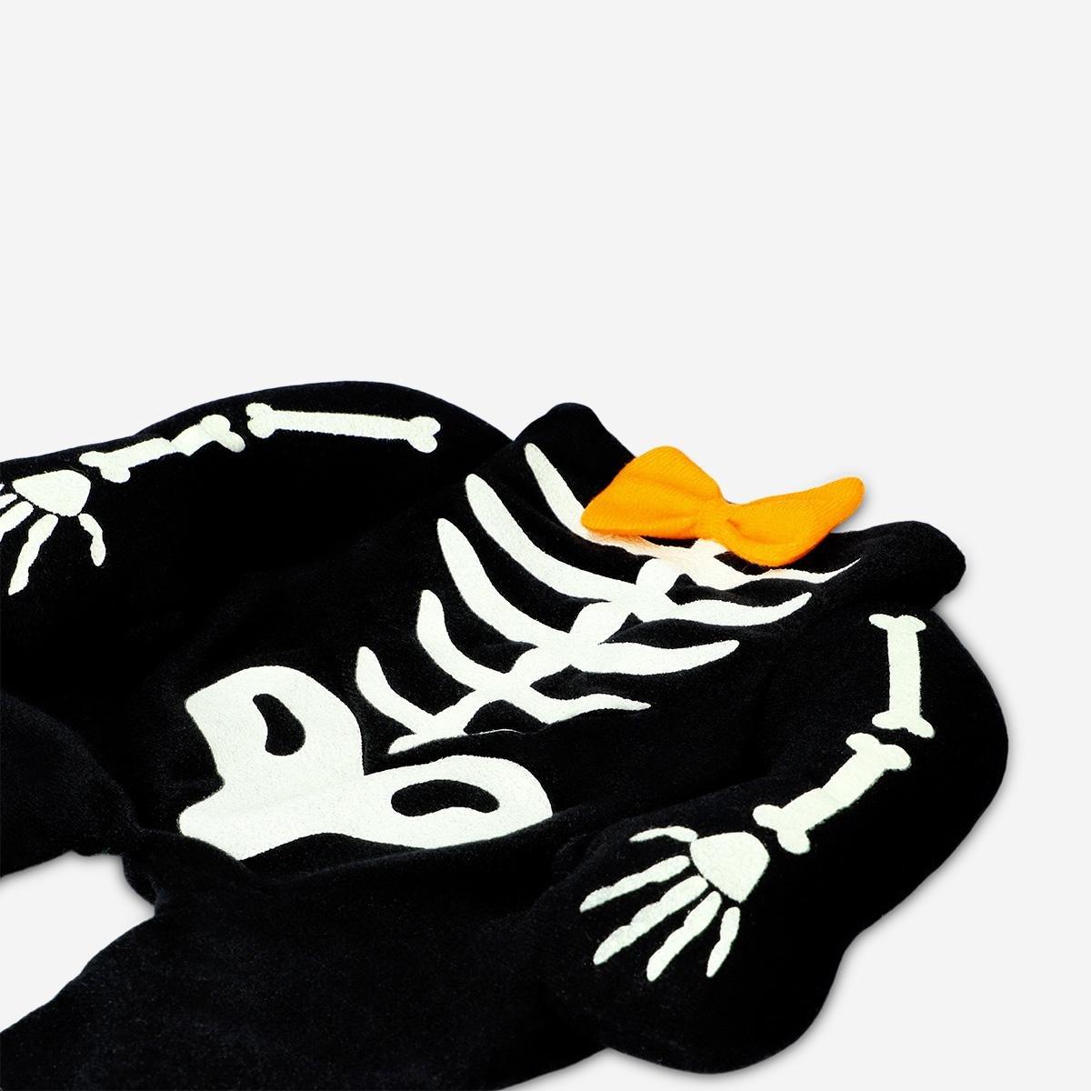 Black Skeleton Pet Costume