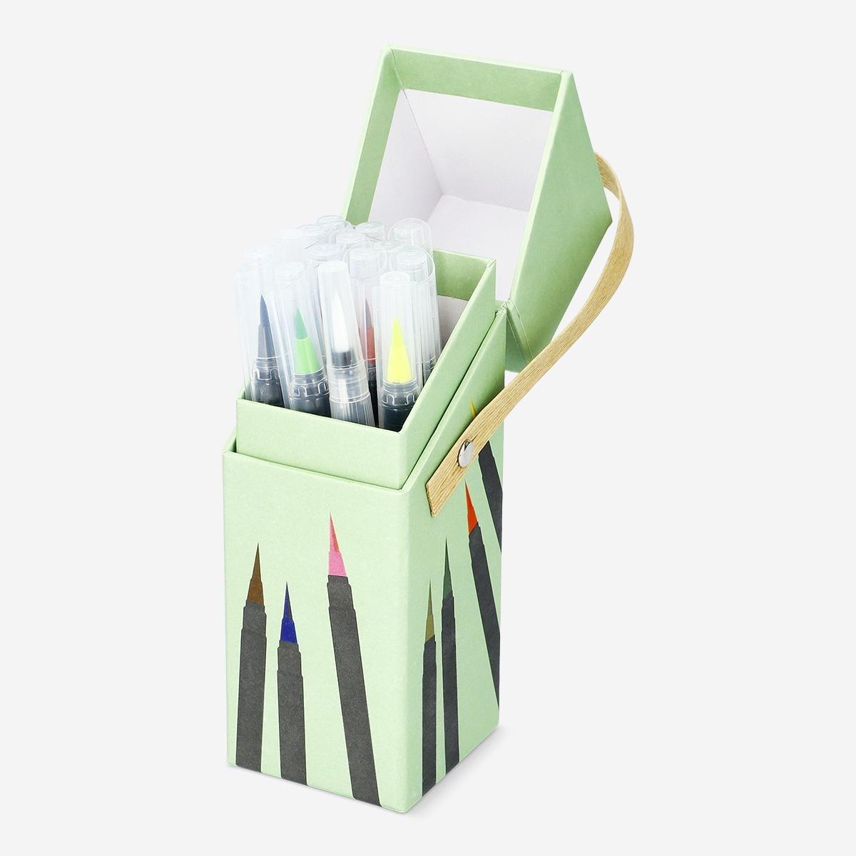Multicolour Watercolour Markers, 12 Pcs
