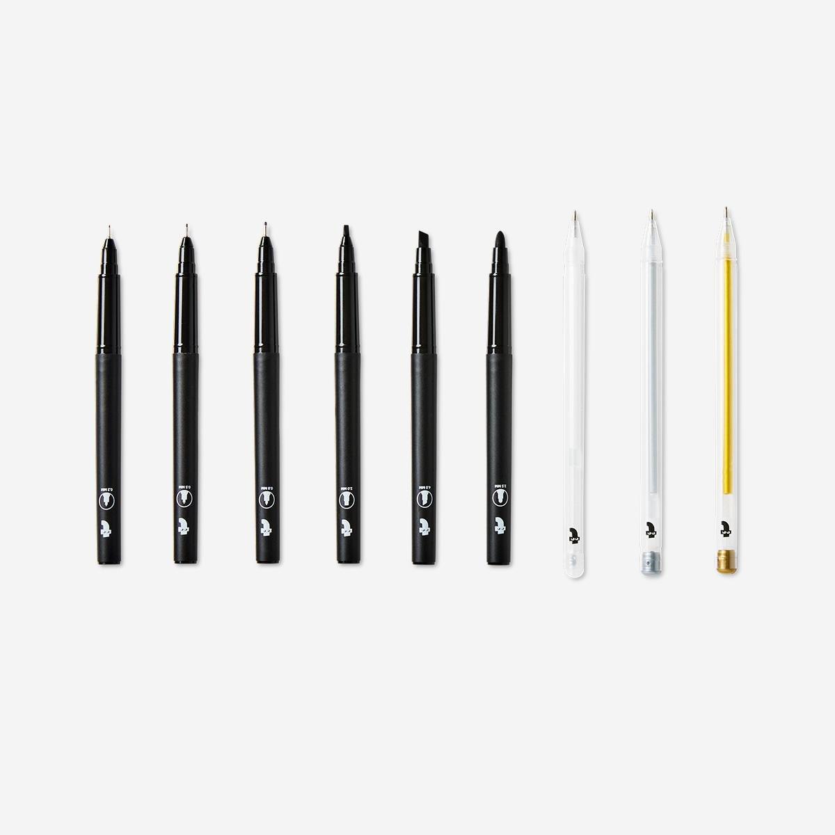 Multicolour Pens And Markers Drawing Set