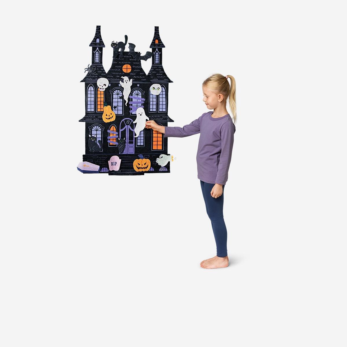 Multicolour Felt Haunted House With Detachable Figures