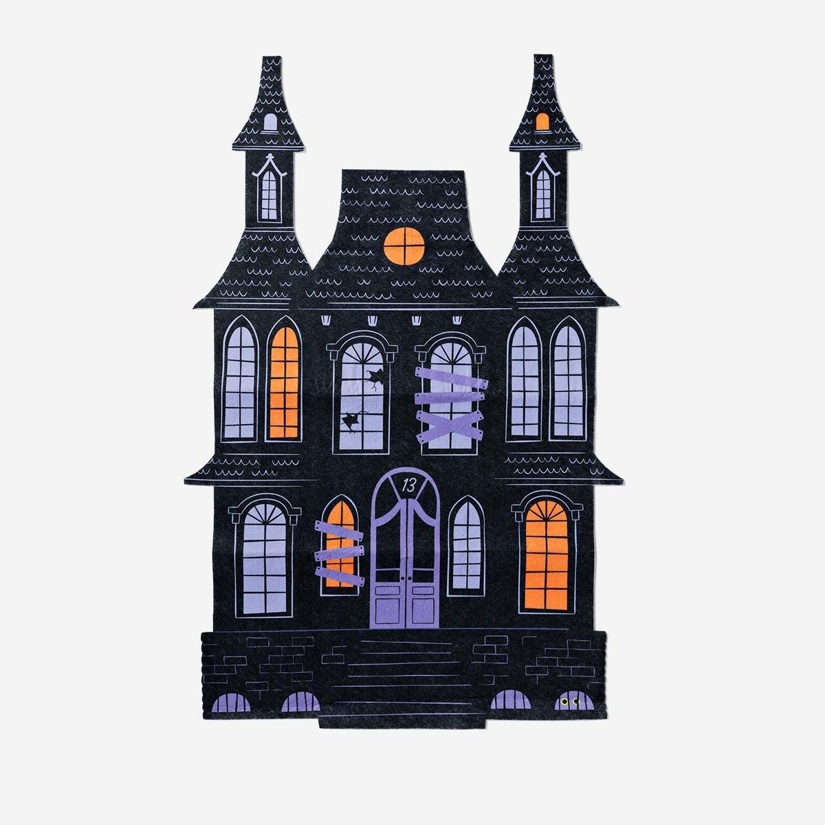 Multicolour Felt Haunted House With Detachable Figures