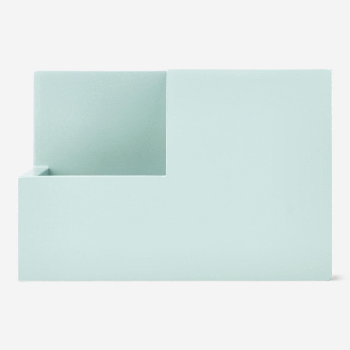Green Wooden Desk Organiser