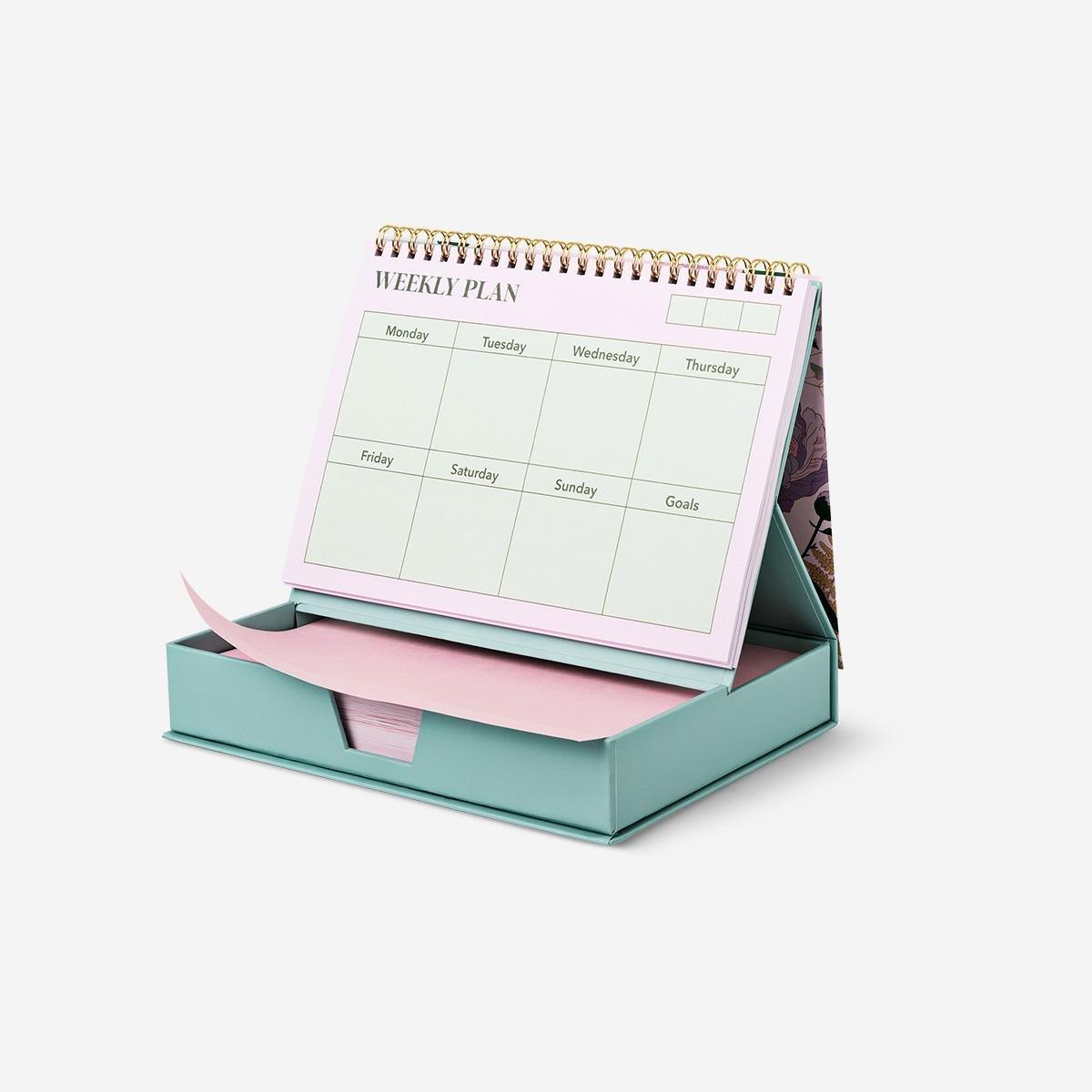 Multicolour floral weekly planner