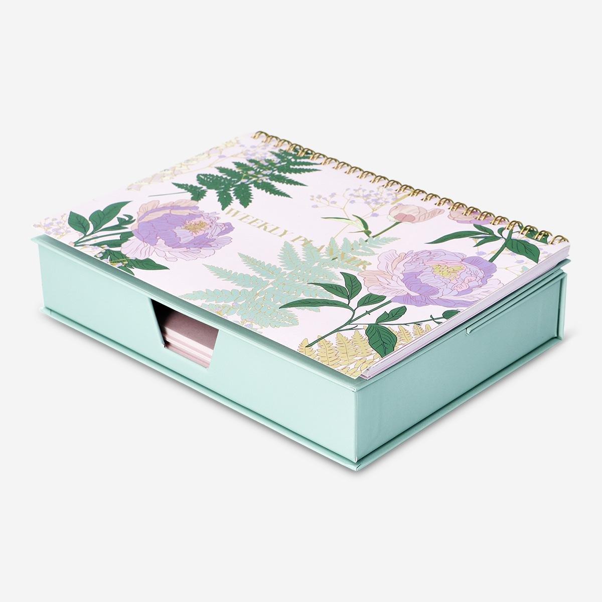 Multicolour floral weekly planner