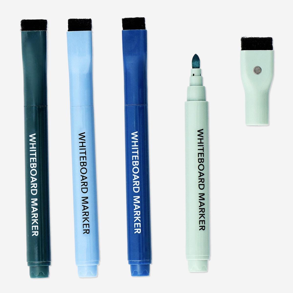 Multicolour magnetic whiteboard markers, 4 pcs