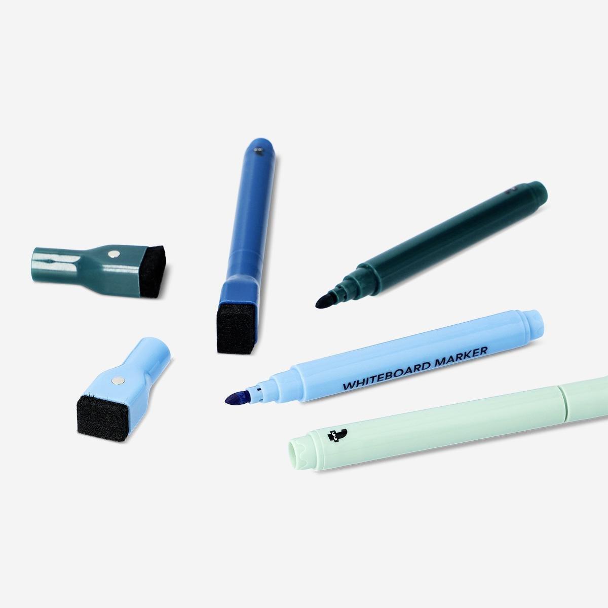 Multicolour magnetic whiteboard markers, 4 pcs