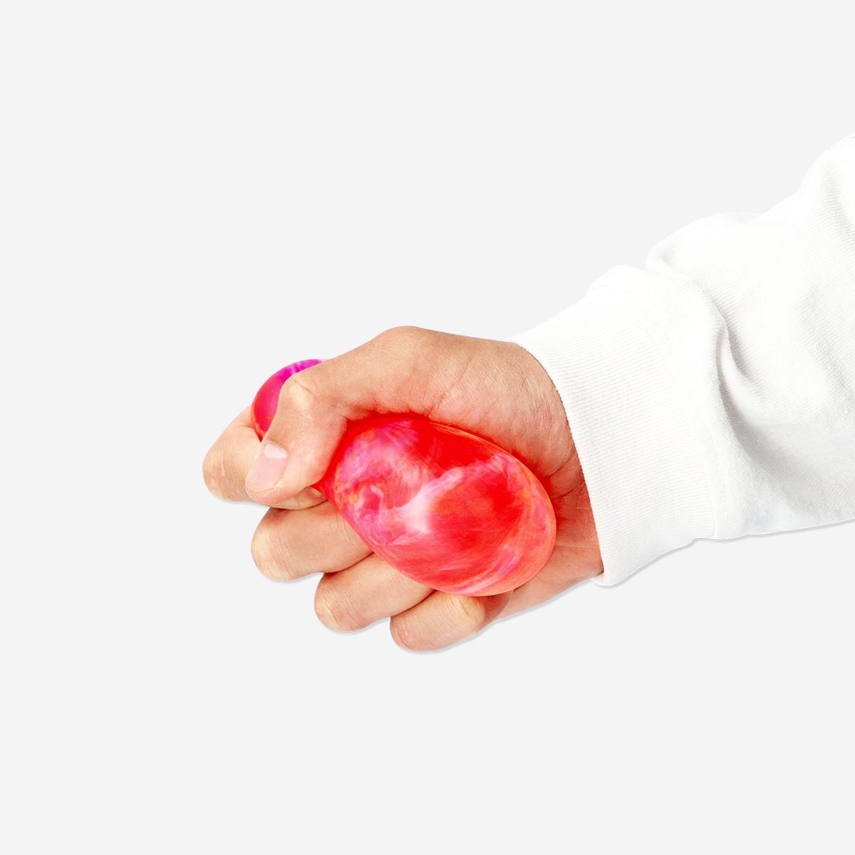 Orange Marble Ball Squeeze Toy