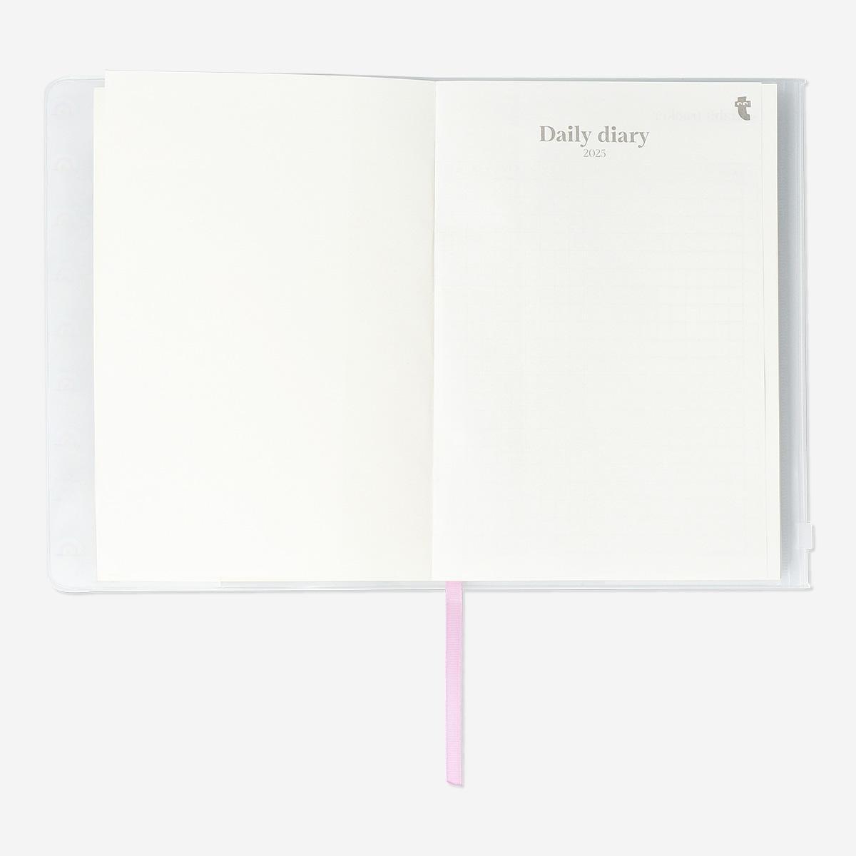 Multicolour rainbows A5 daily diary - English