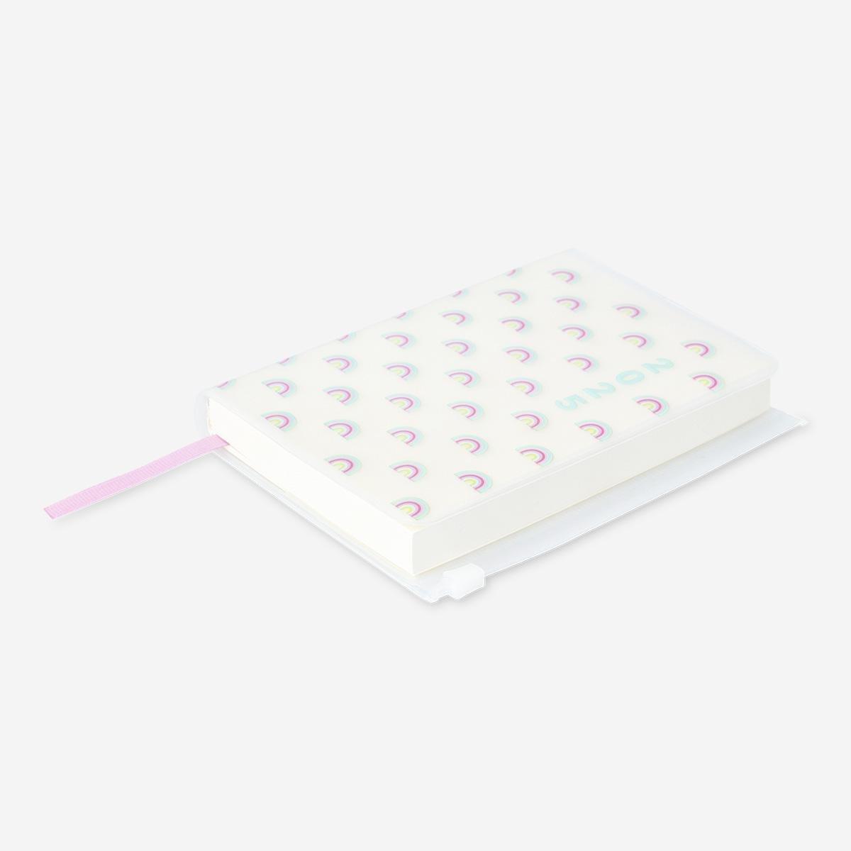 Multicolour rainbows A6 daily diary - English
