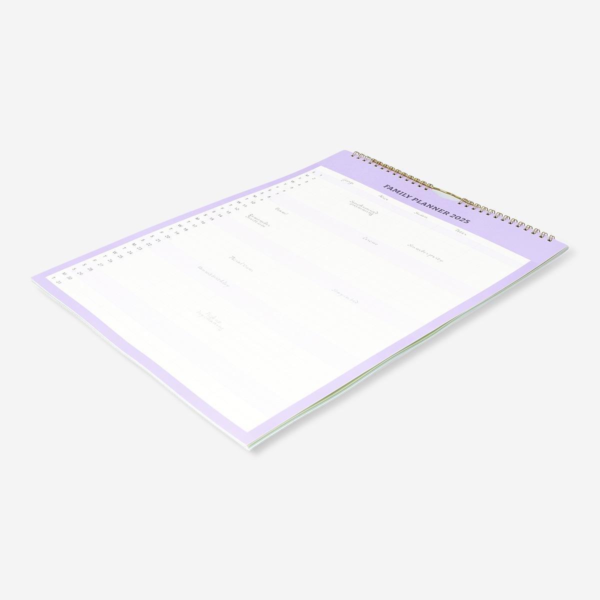 Purple family planner