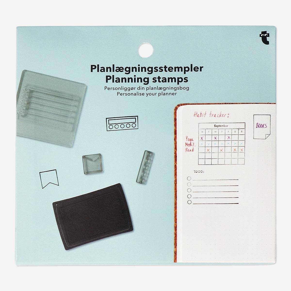 Multicolour silicone planning stamps - 23 pcs