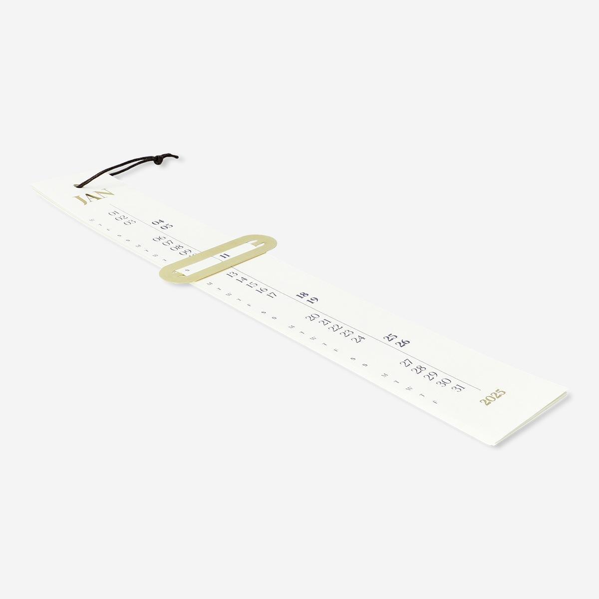 Multicolour metal marker monthly calendar