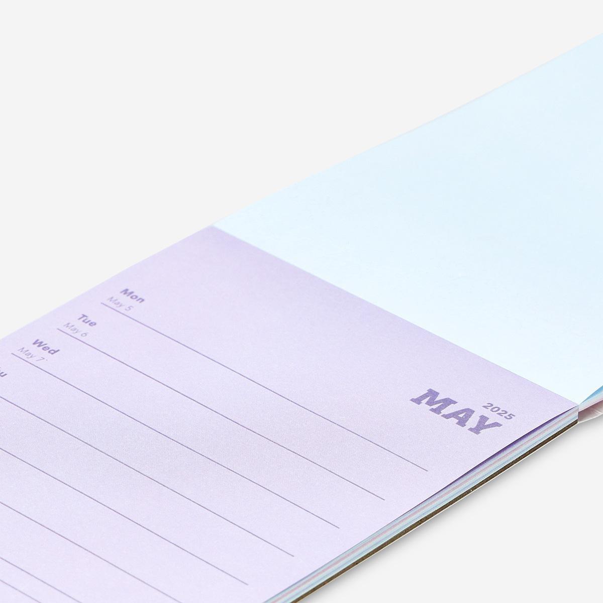 Multicolour colourful planner pads - English