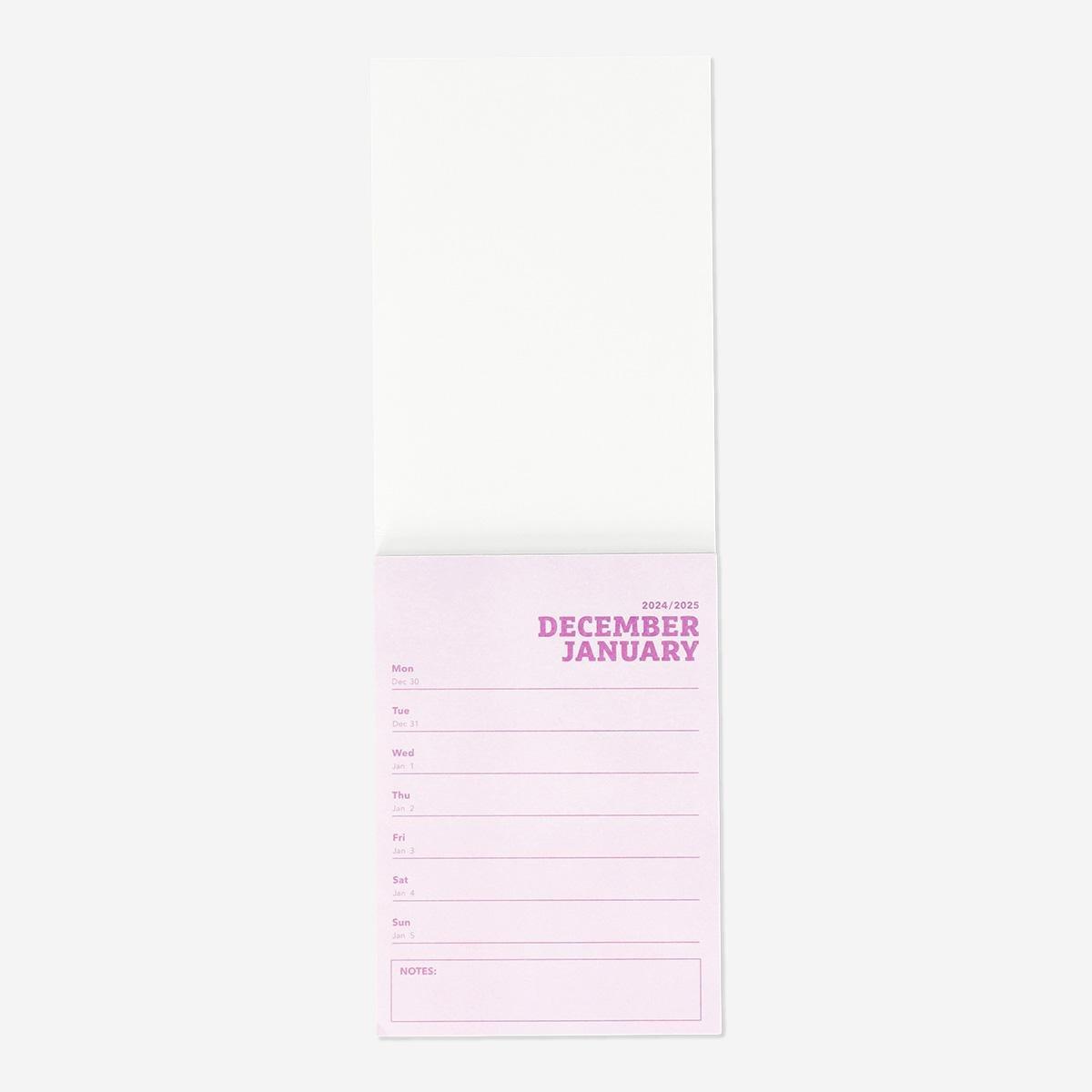 Multicolour colourful planner pads - English