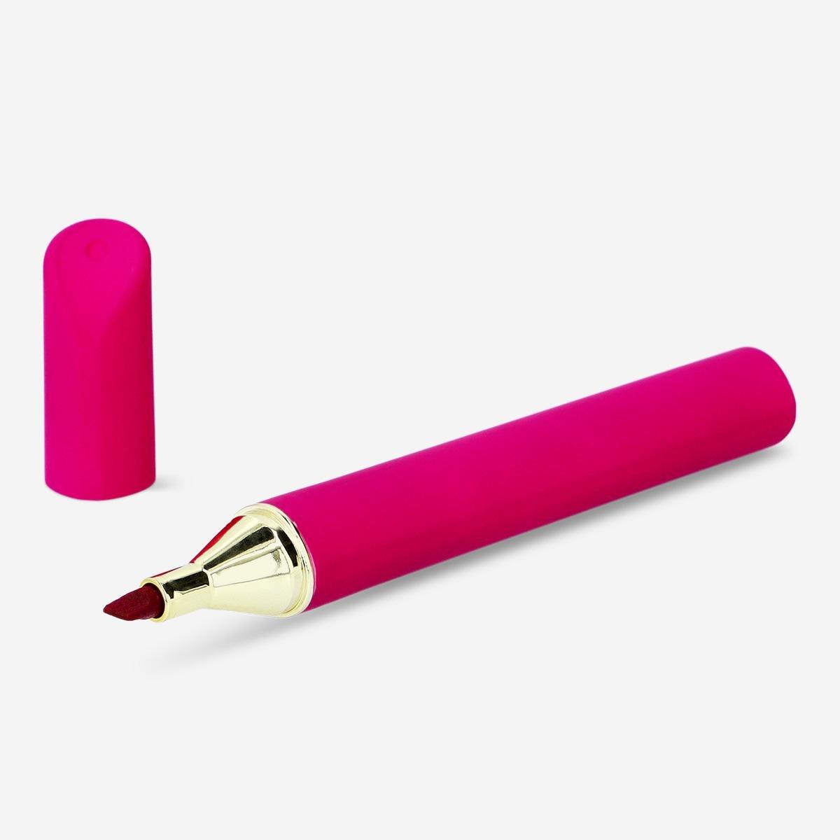 Multicolour lipstick-shaped highlighters - 4 pcs