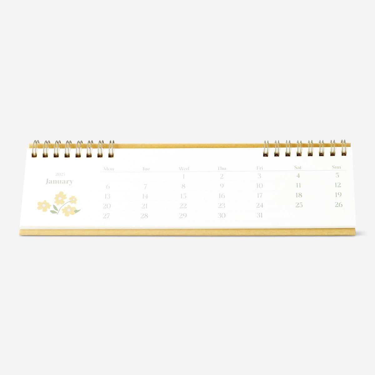 Multicolour desk calendar - English