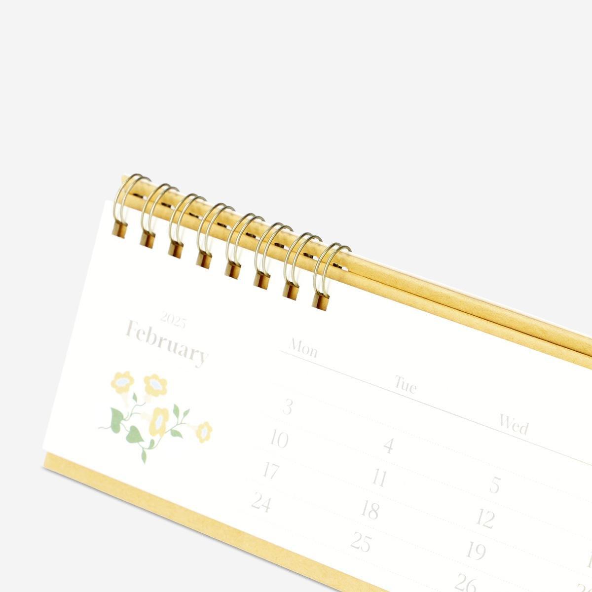 Multicolour desk calendar - English