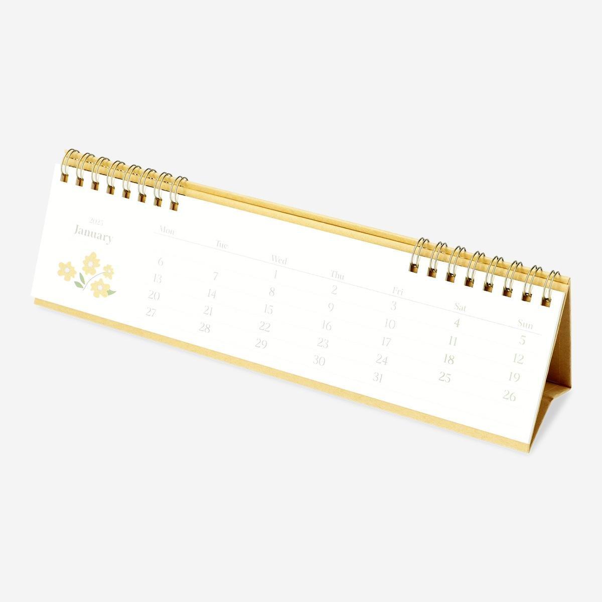 Multicolour desk calendar - English