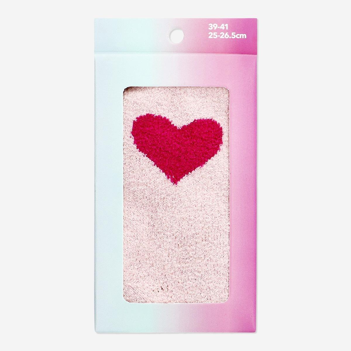 Pink Soft Printed Socks