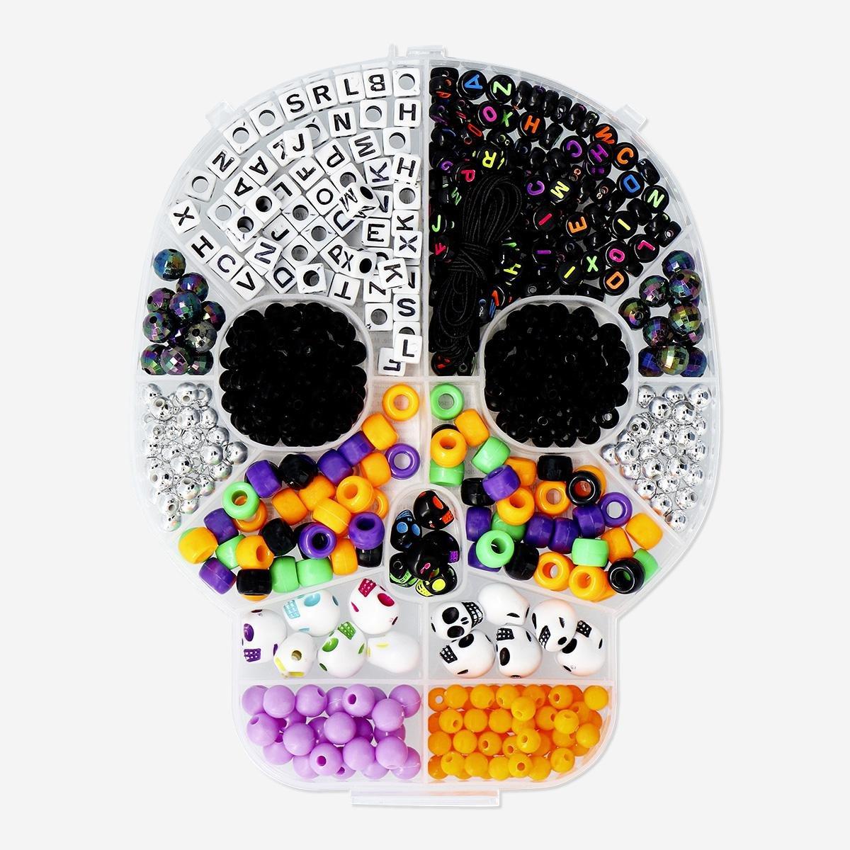 Multicolour In Skull Box Bead Set