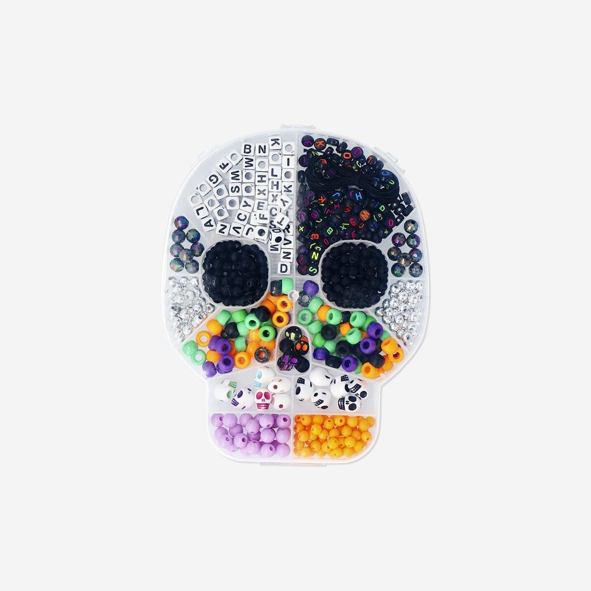 Multicolour In Skull Box Bead Set