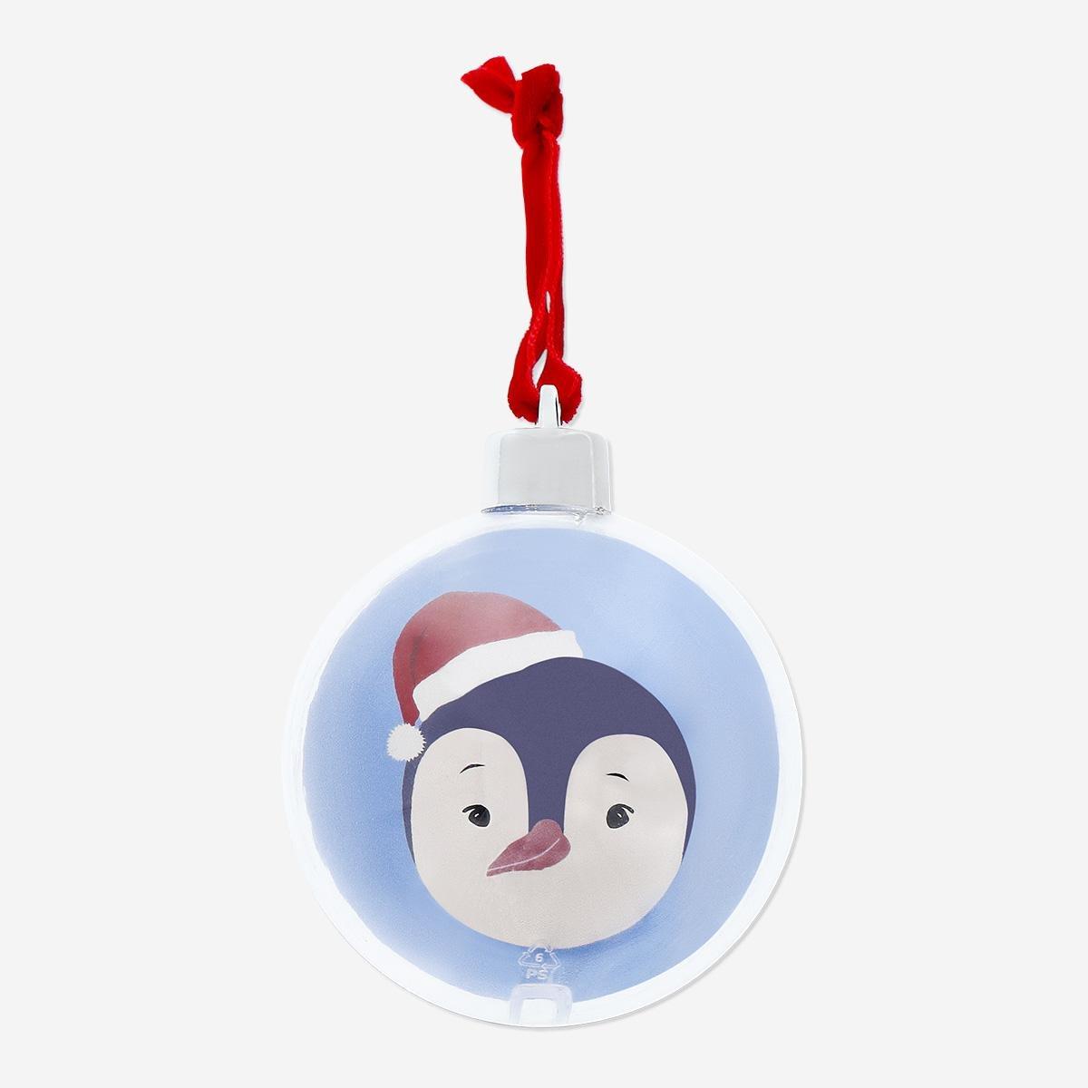 Multicolour Diy Christmas Bauble - Insert Your Own Picture