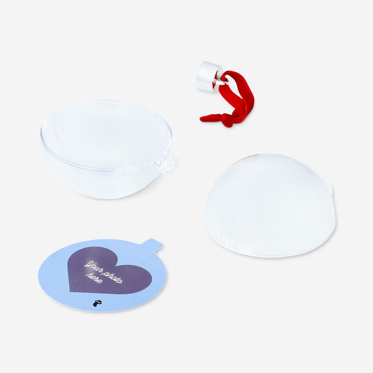 Multicolour Diy Christmas Bauble - Insert Your Own Picture