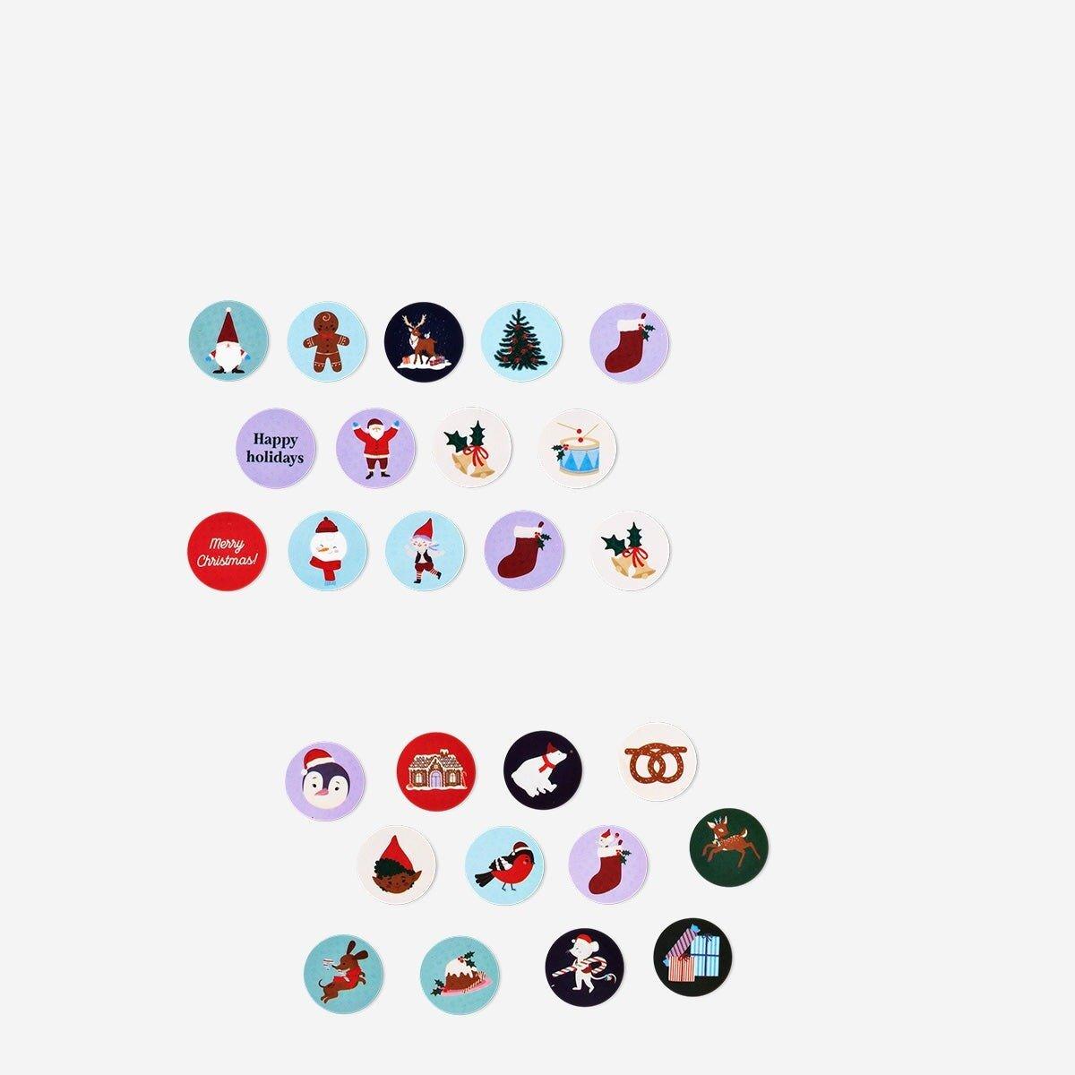 Multicolour Sticker Stamp With Refillable Stickers