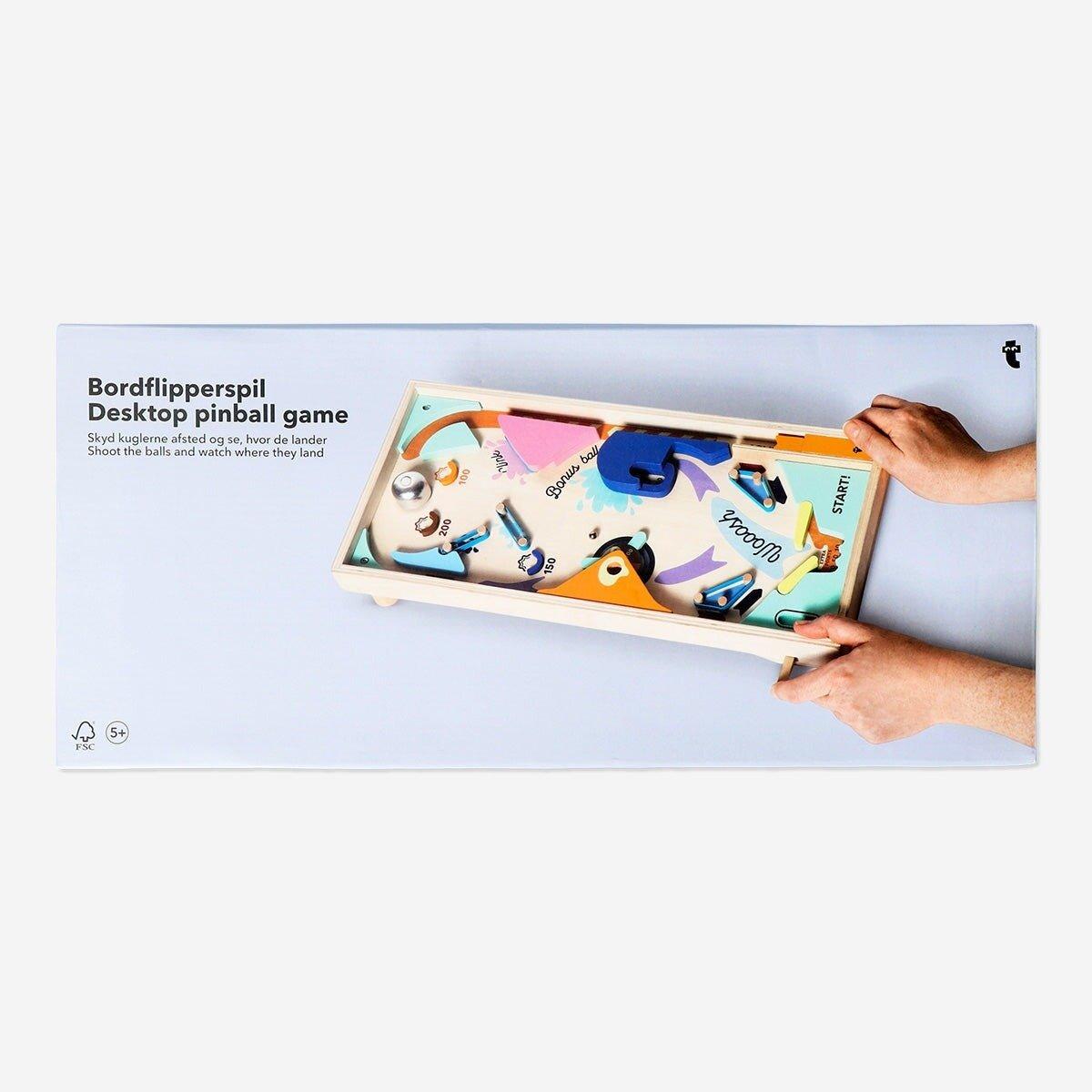 Multicolour desktop pinball game
