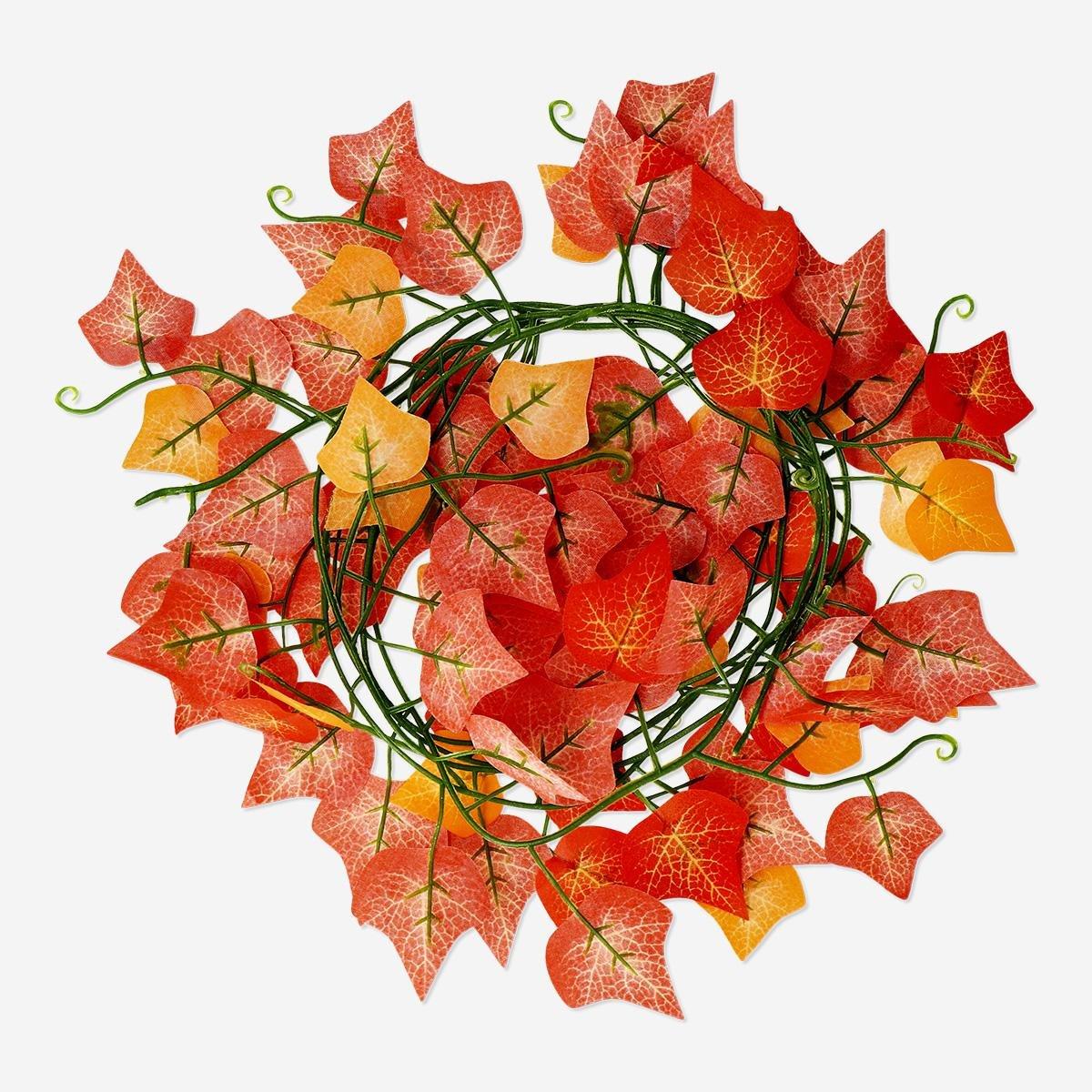 Orange Fall Leaves Garland