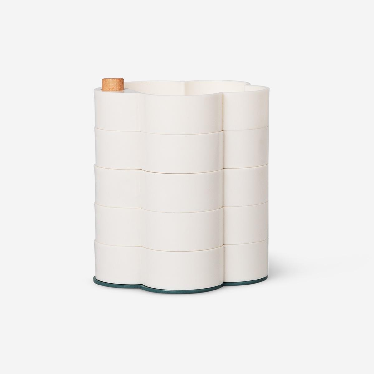 White desk organiser
