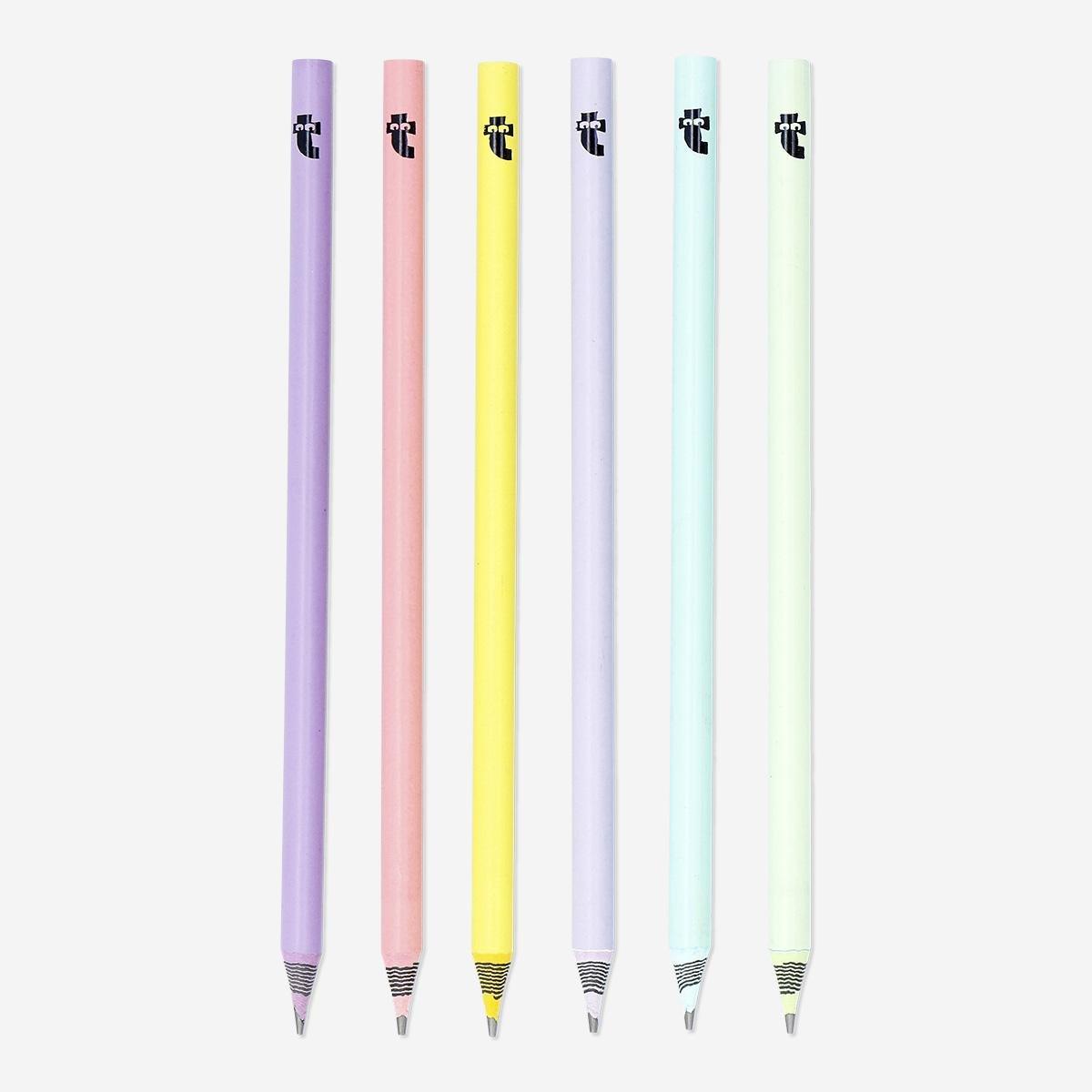 Multicolour pencils set, 6 pcs