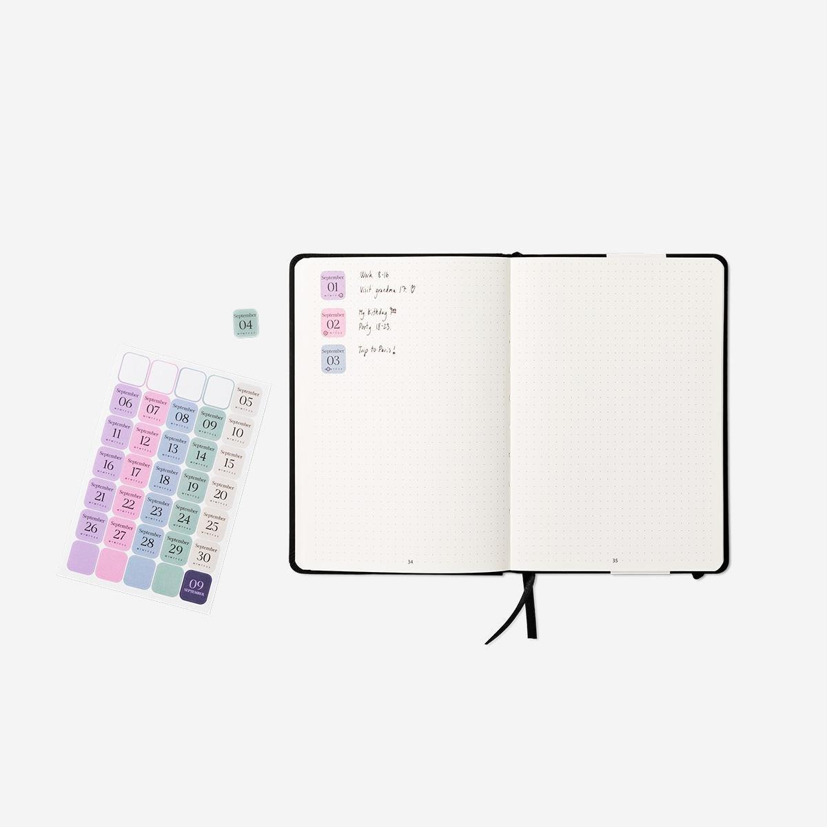 Multicolour daily stickers - 420 pcs