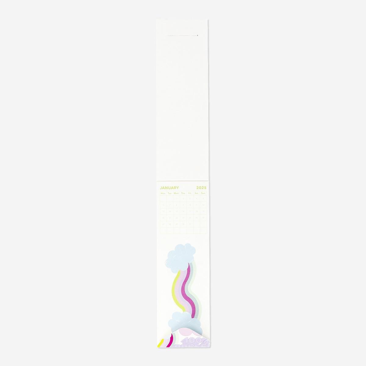 Multicolour calendar bookmarks - English
